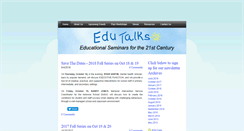 Desktop Screenshot of edutalksseminars.com