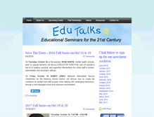 Tablet Screenshot of edutalksseminars.com